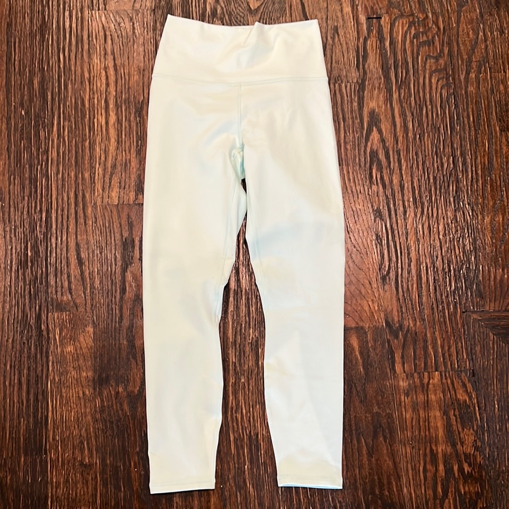 Fabletics Mint Green Powerhold Ultra High Waisted 7/8